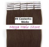 Mega Hair 46cm, 40g, 20pç.(#4 Castanho Médio)