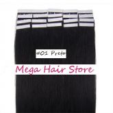 Mega Hair 46cm, 40g, 20pç.(#1 Preto)